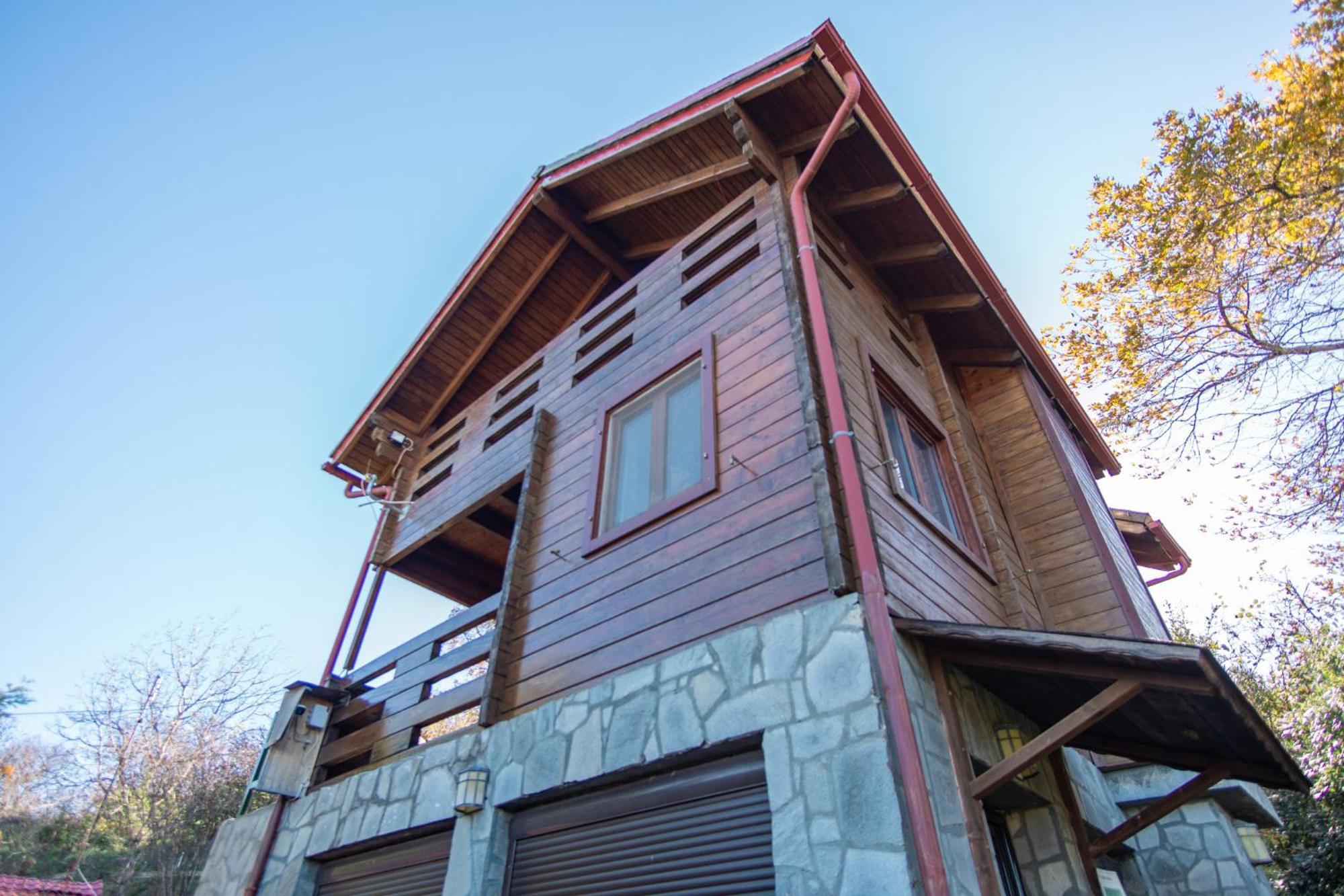 Zeus-Village Οικισμός Φινλανδικών Chalet Με Πισίνες & Γυμναστήριο Molos  Exteriér fotografie