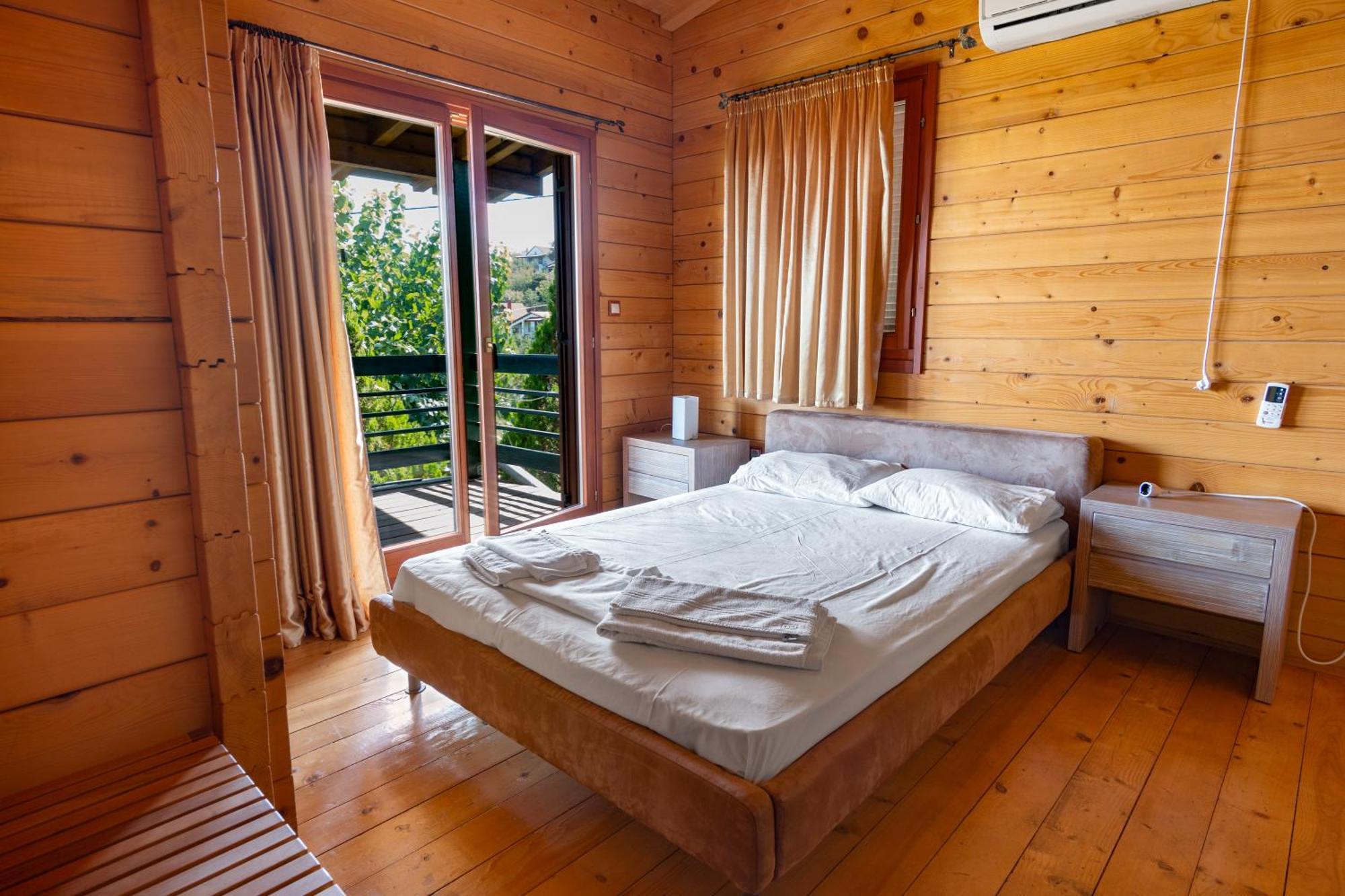 Zeus-Village Οικισμός Φινλανδικών Chalet Με Πισίνες & Γυμναστήριο Molos  Exteriér fotografie
