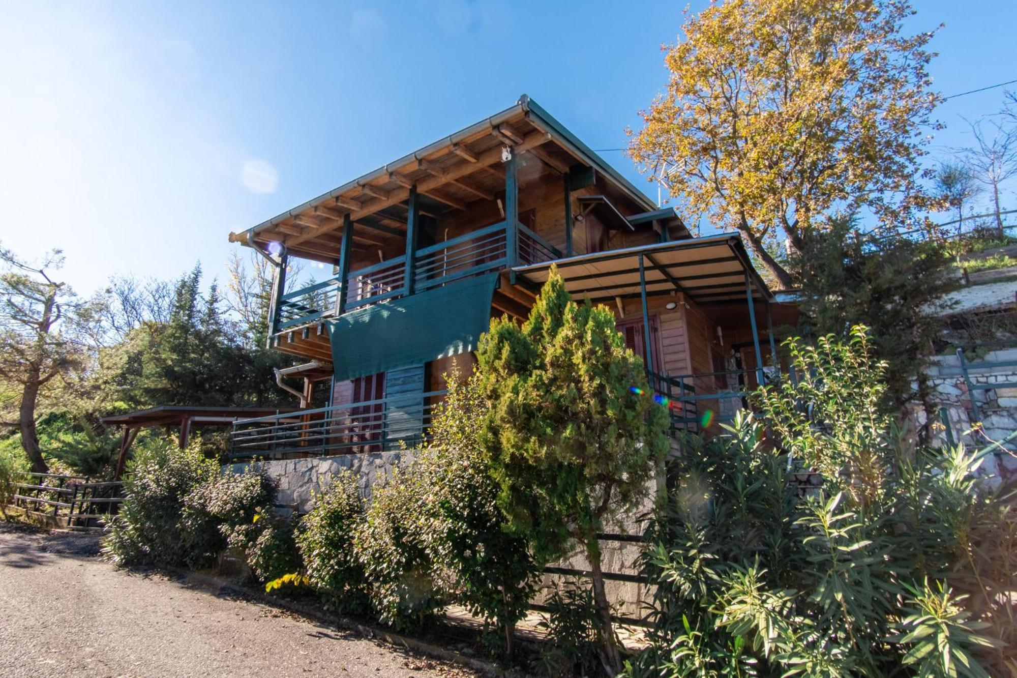 Zeus-Village Οικισμός Φινλανδικών Chalet Με Πισίνες & Γυμναστήριο Molos  Exteriér fotografie